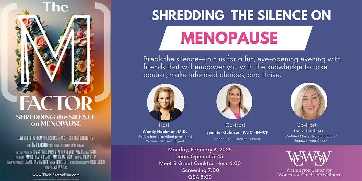 Shredding the Silence on Menopause - The "M" Factor Film Watch Party