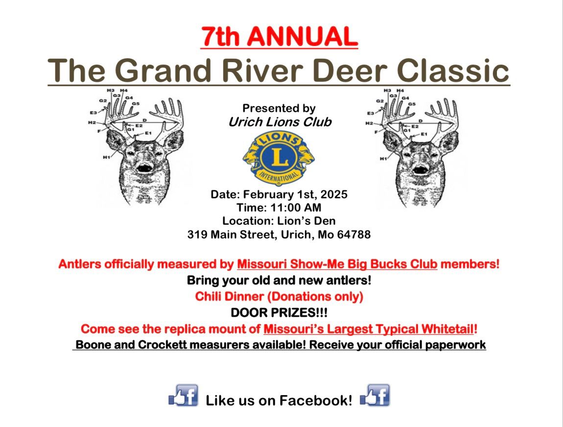 The 7th Annual Grand River Deer Classic 