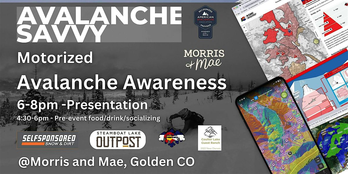 Motorized Avalanche Awareness Night in Golden, CO