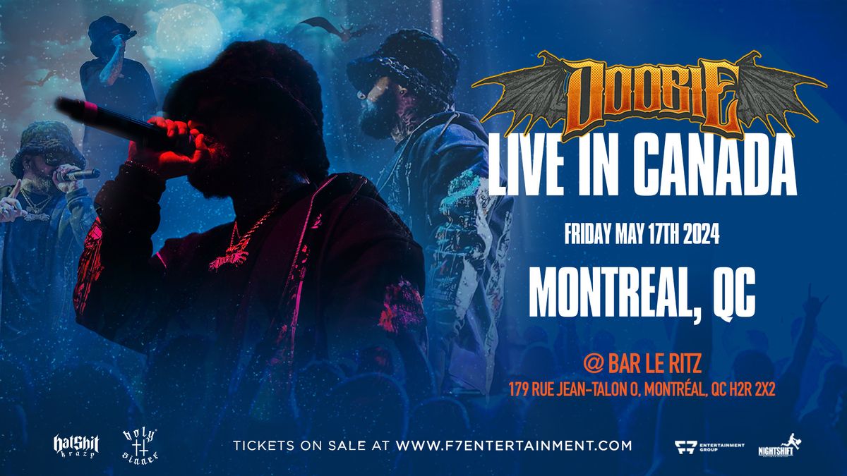 DOOBIE - Montreal, QC - May 17 @ Bar Le Ritz