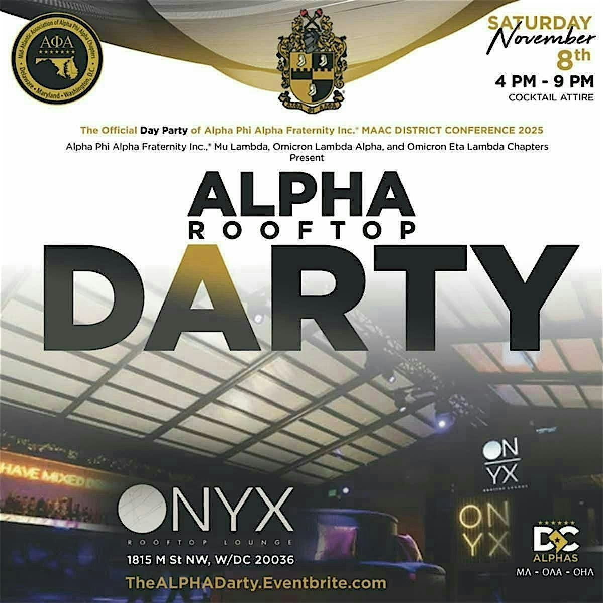 The Alpha rooftop Darty hosted by the DC Alphas