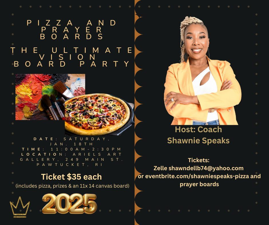 Pizza and Prayer Boards- The Ultimate Vision Board Event