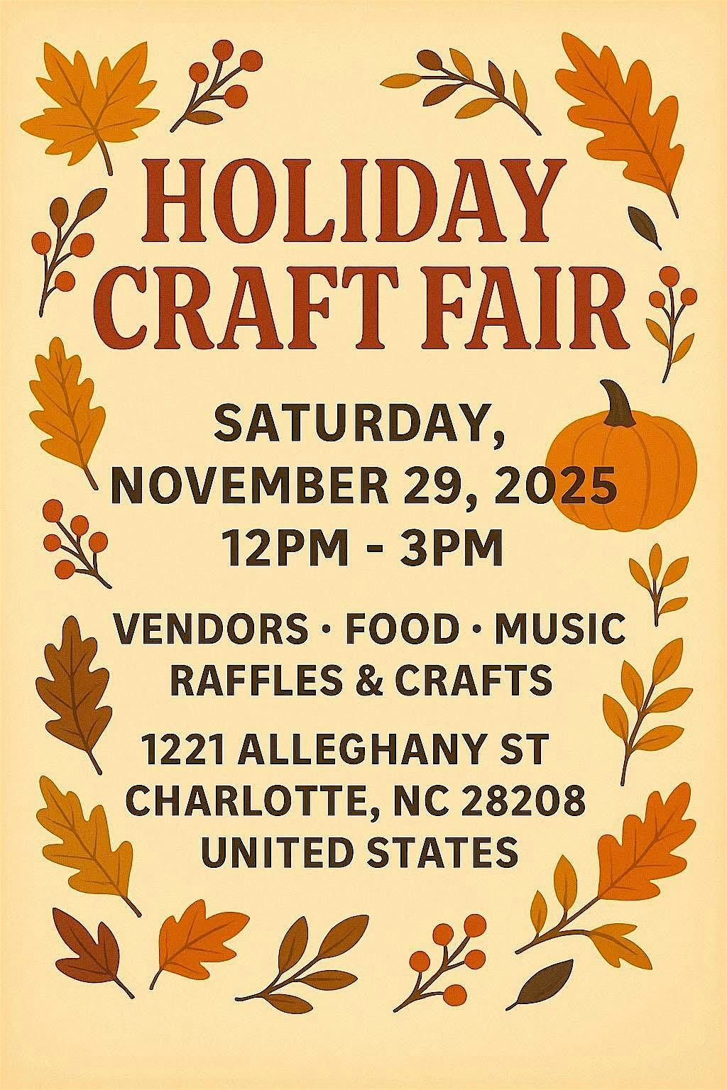 Holiday craft fair