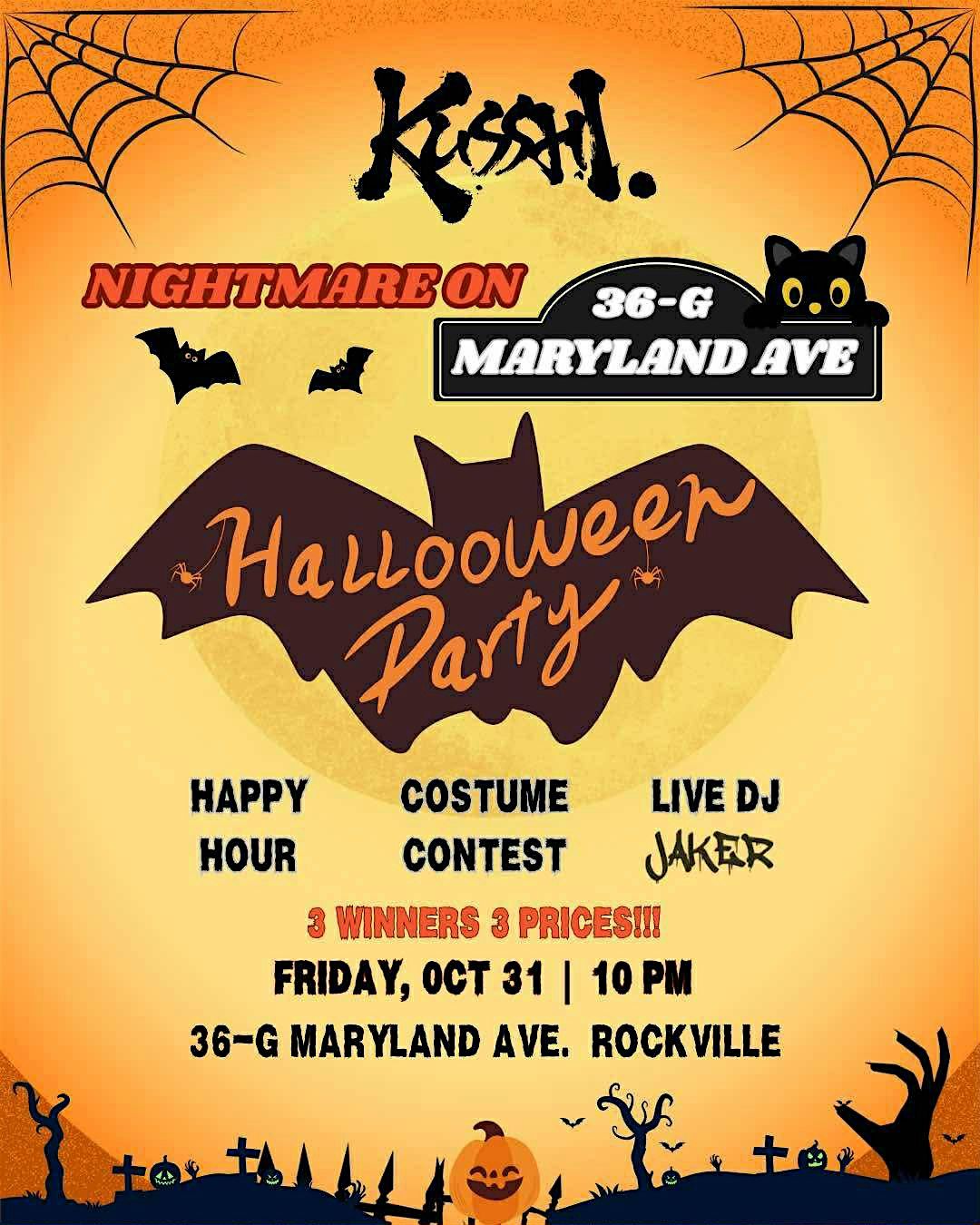 Nightmare on Kusshi 36-G Maryland Ave: Halloween Party 2025