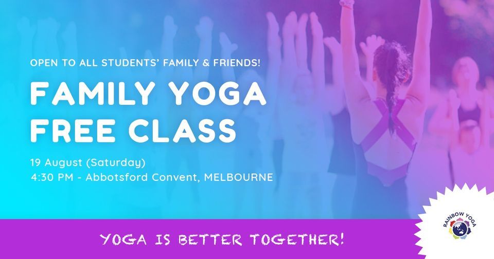 [MELBOURNE] FREE Family Class Rainbow Yoga Training