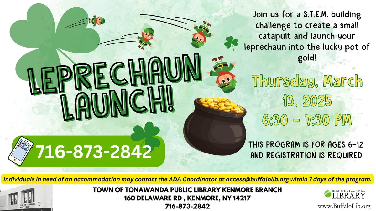 \ud83c\udf40 Leprechaun Launch \u2013 A S.T.E.M. Challenge! \ud83d\ude80