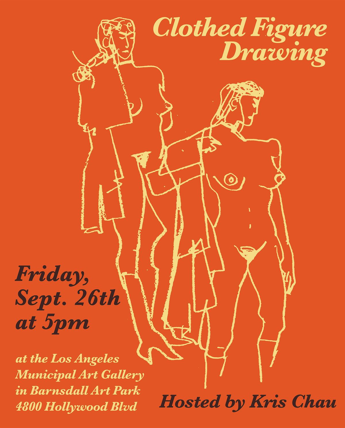 Barnsdall Art Night: Clothed Figure Drawing (9\/26)