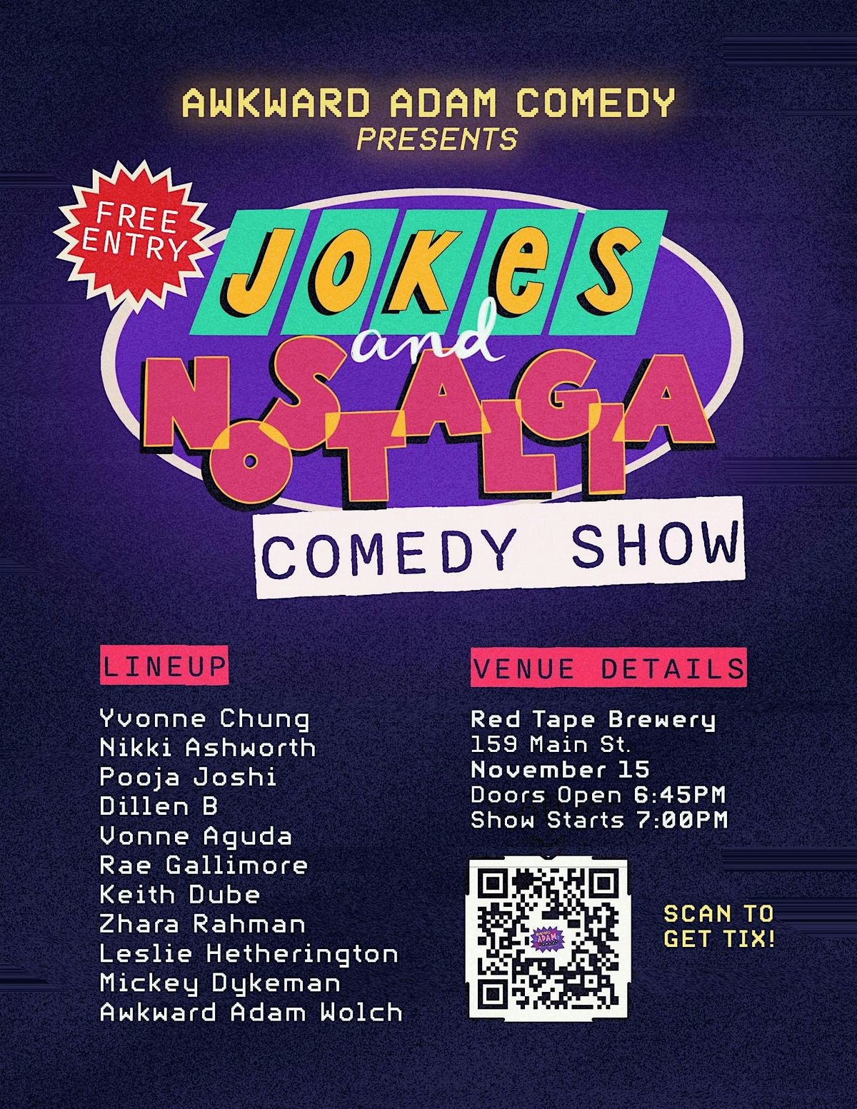 Jokes and Nostalgia Comedy Show