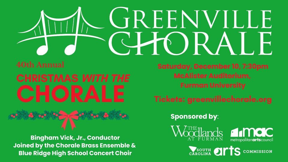 Greenville Chorale presents CHRISTMAS WITH THE CHORALE, McAlister