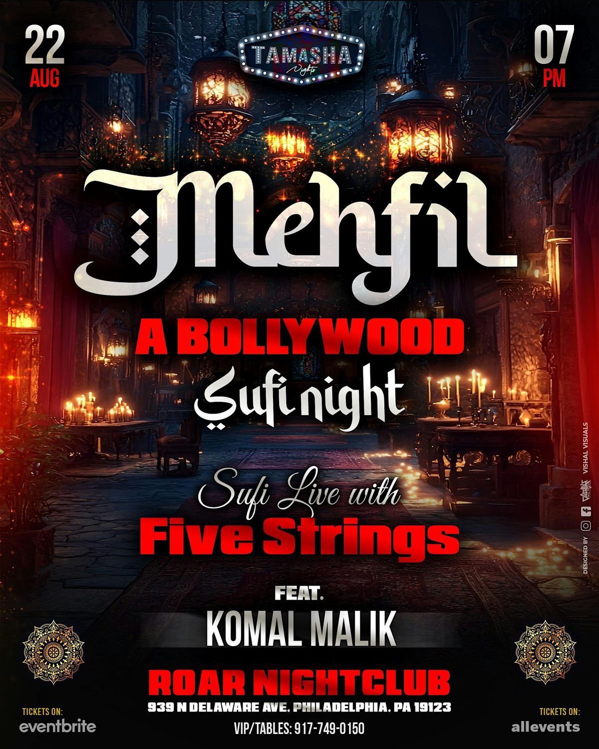 PHILLY\u2019S MEHFIL- LIVE BOLLYWOOD SUFI NIGHT @ROAR NIGHTCLUB