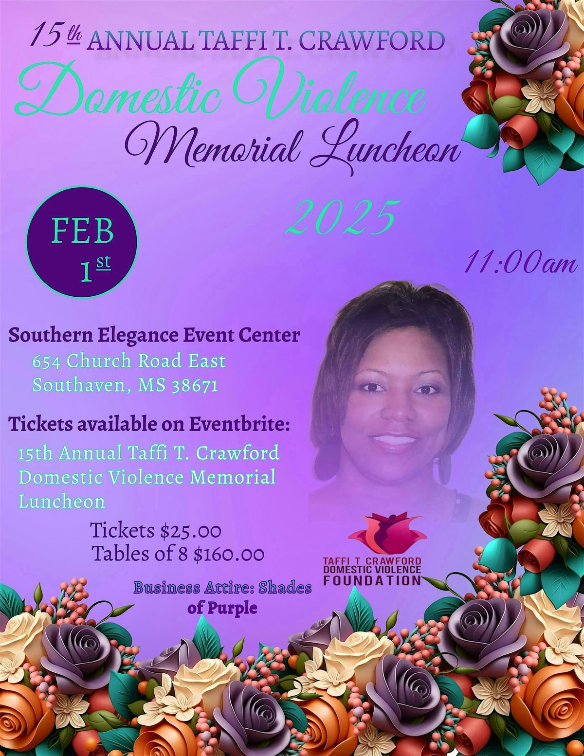 15th Annual Taffi T. Crawford Domestic Violence Memorial Luncheon