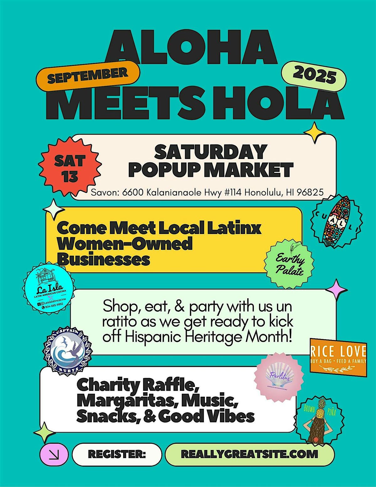 Aloha Meets Hola: Saturday Pop-Up Market
