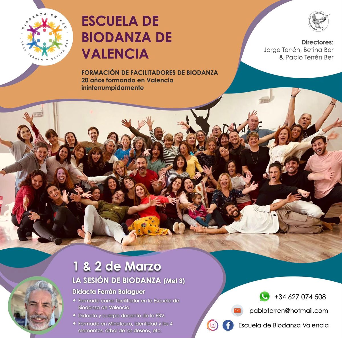 La sesi\u00f3n de Biodanza, Ferr\u00e1n Balaguer, Escuela Biodanza Valencia.