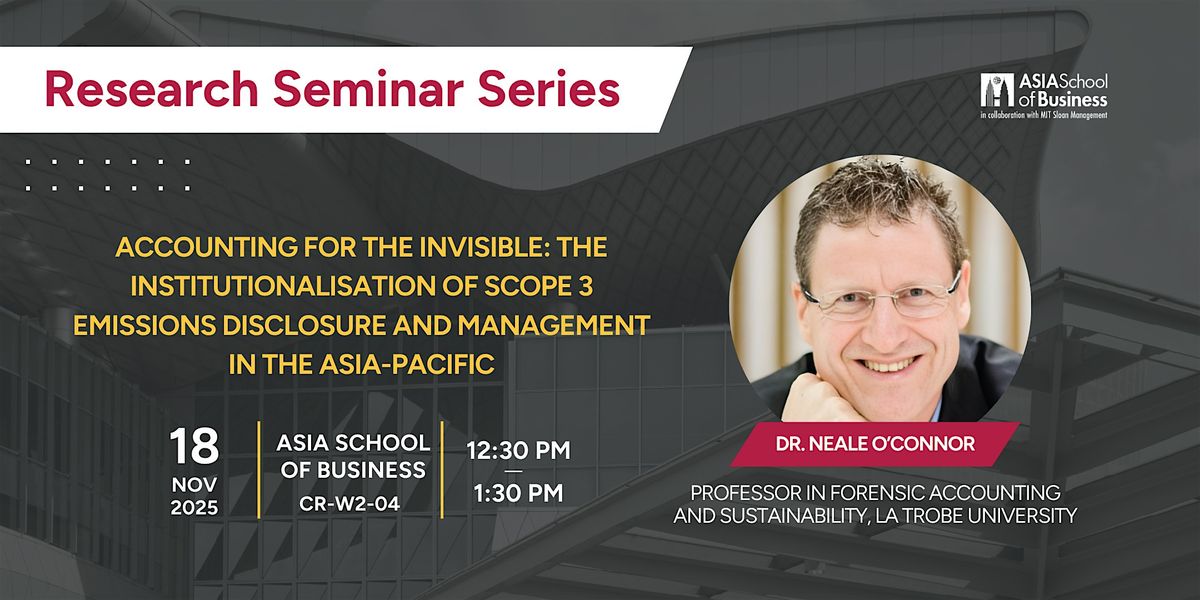 Research Seminar Series: Dr. Neale O\u2019Connor