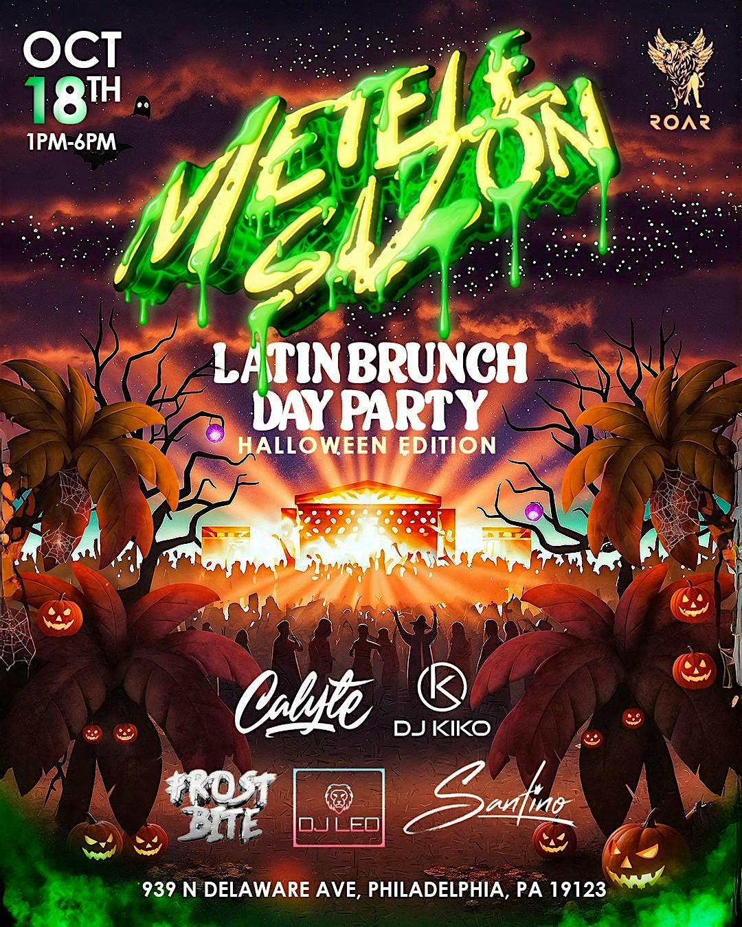M\u00e9tele Saz\u00f3n: Halloween Edition \u2013 Latin Brunch Day Party