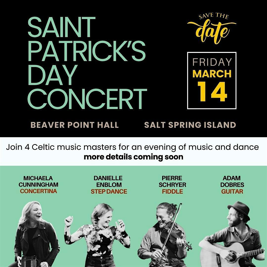 Saint Patrick's Day Concert on Salt Spring!