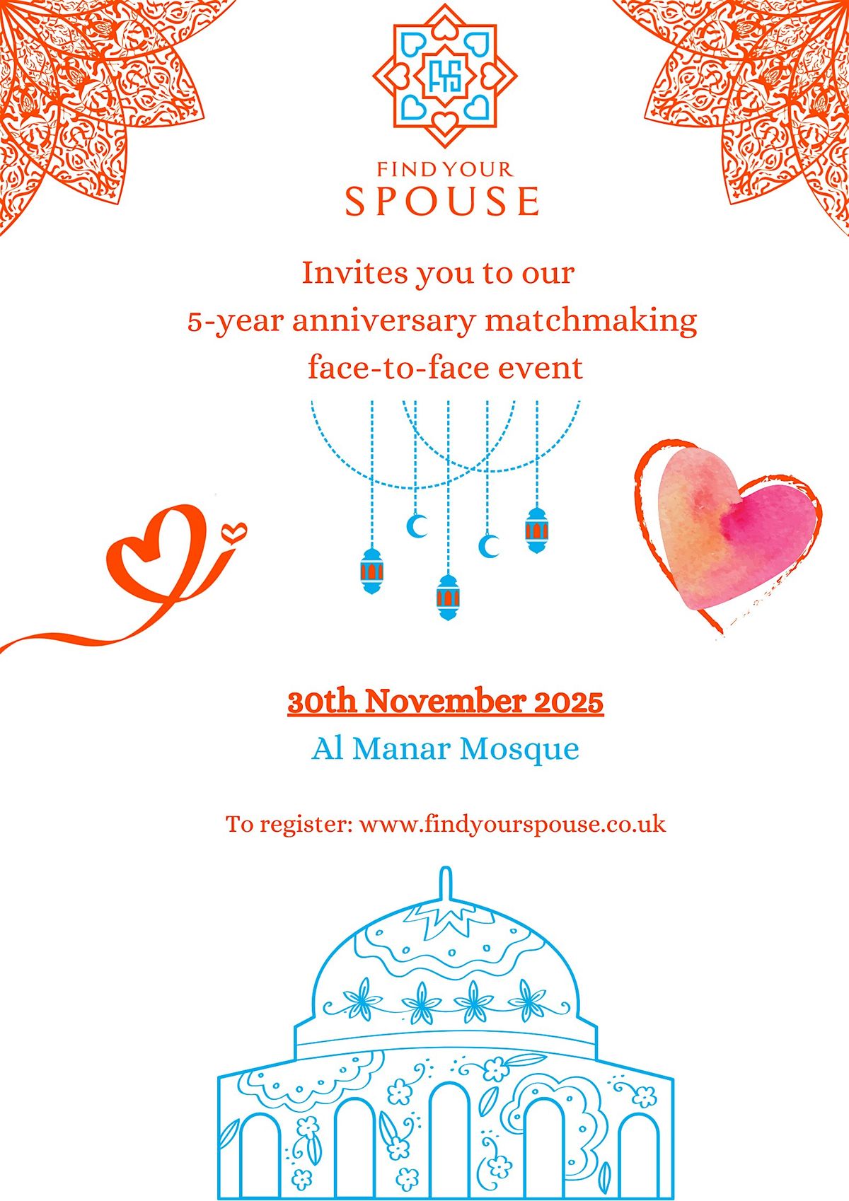 Find Your Spouse Anniversary Matchmaking event for Muslims