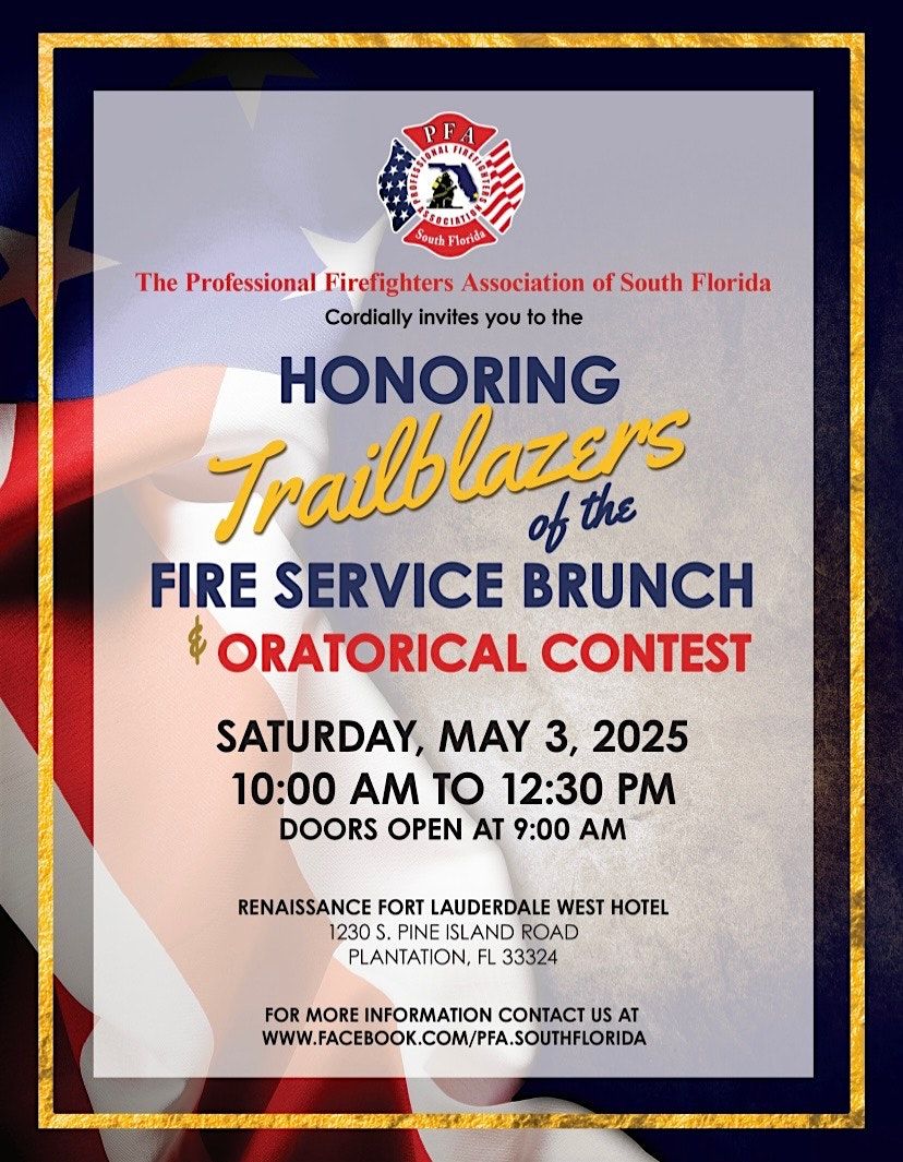 Honoring Trailblazers of the Fire Service Brunch & Oratorical Contest 2025