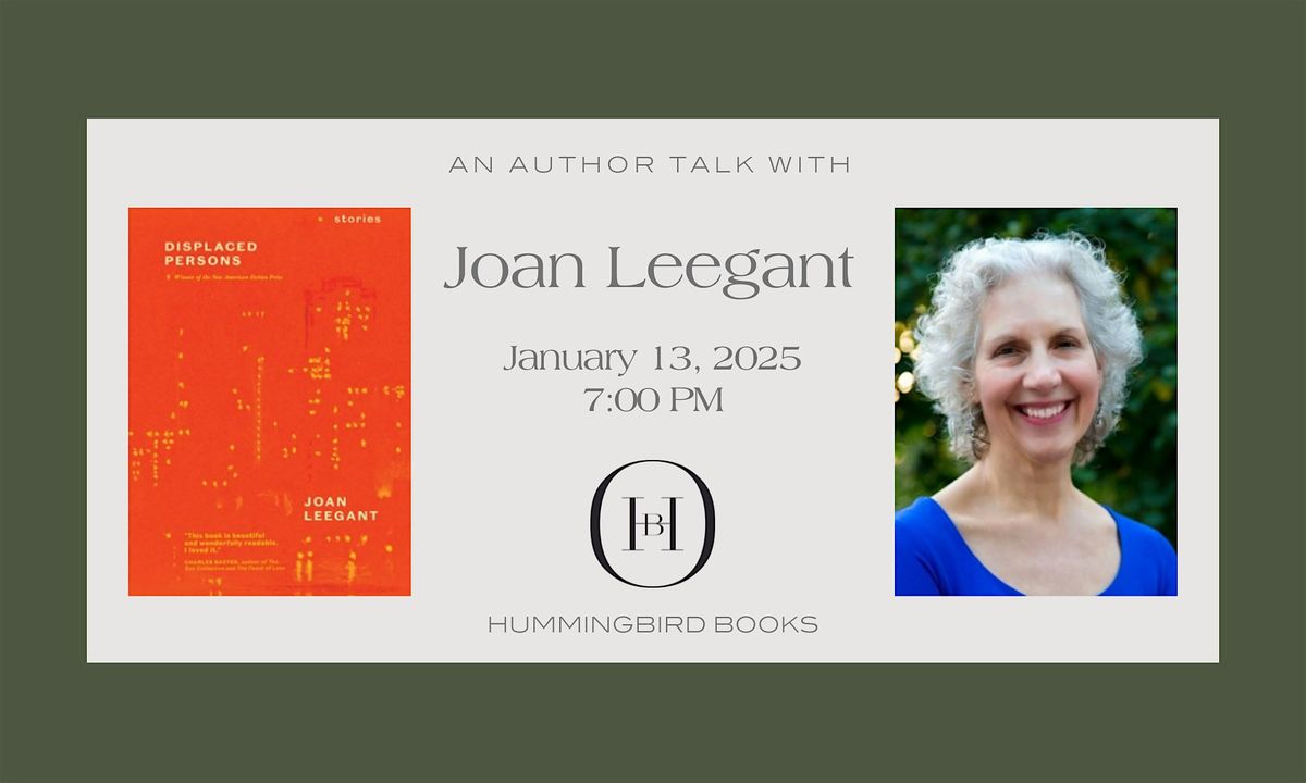 An Author Talk with Joan Leegant