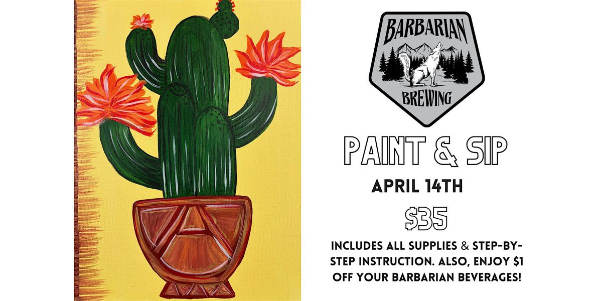 Paint and Sip at Barbarian Brewing in Garden City, ID