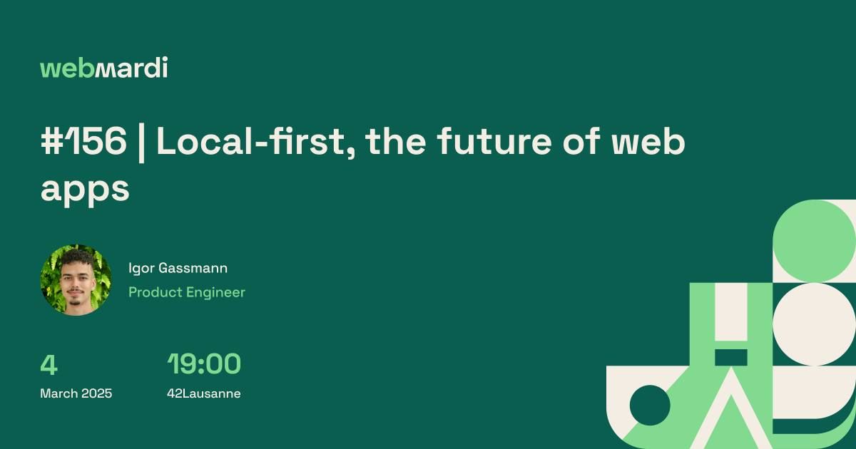 #156 - Local-first, the future of web apps