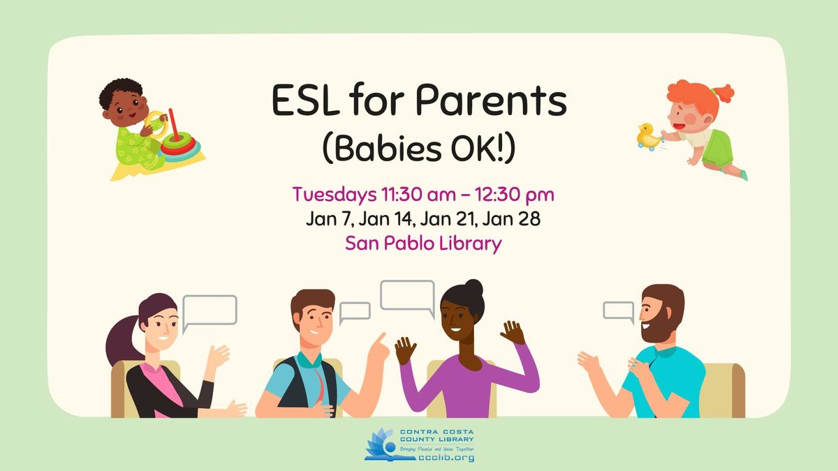 ESL for Parents (Babies OK!)