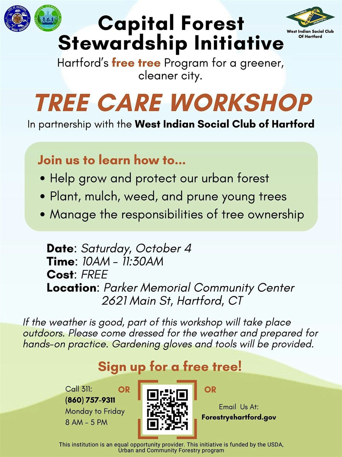CE - TREE CARE WORKSHOP - GREEN CITY  Capital Forest Stewardship Initiative
