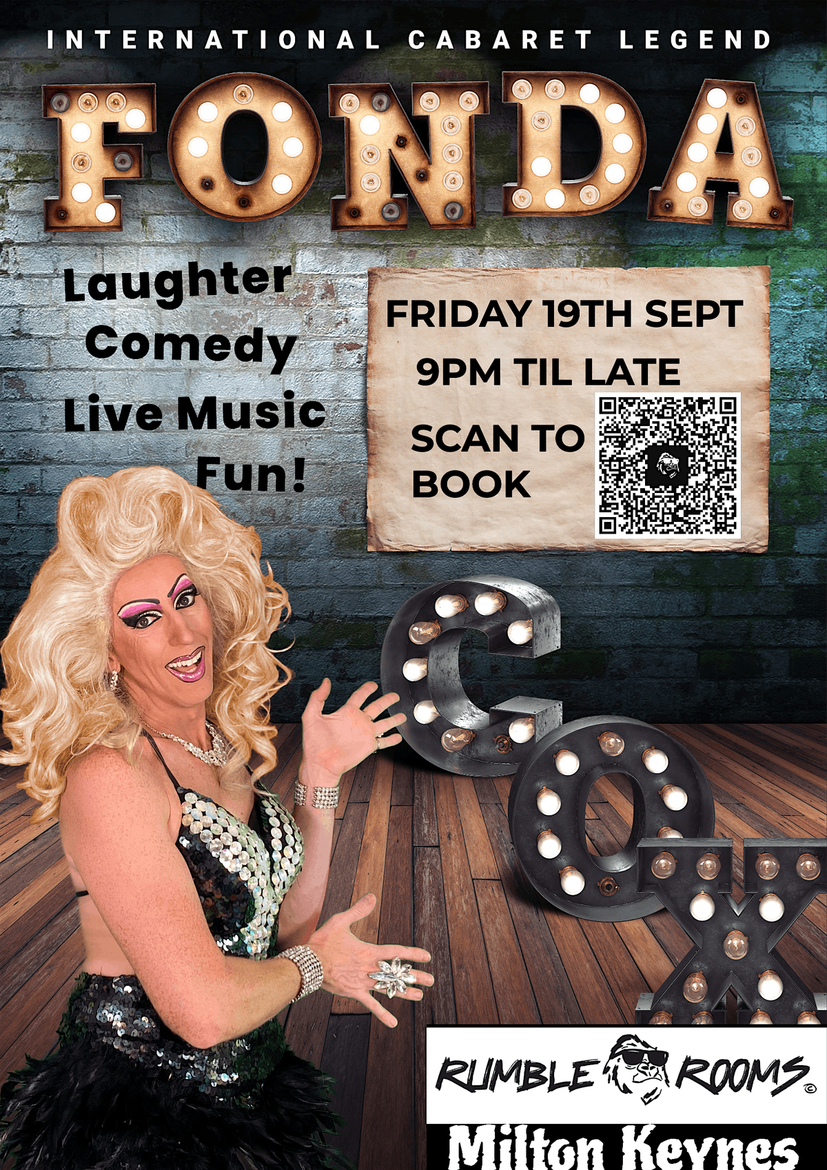 COMEDY DRAG NIGHT WITH FONDA COX!