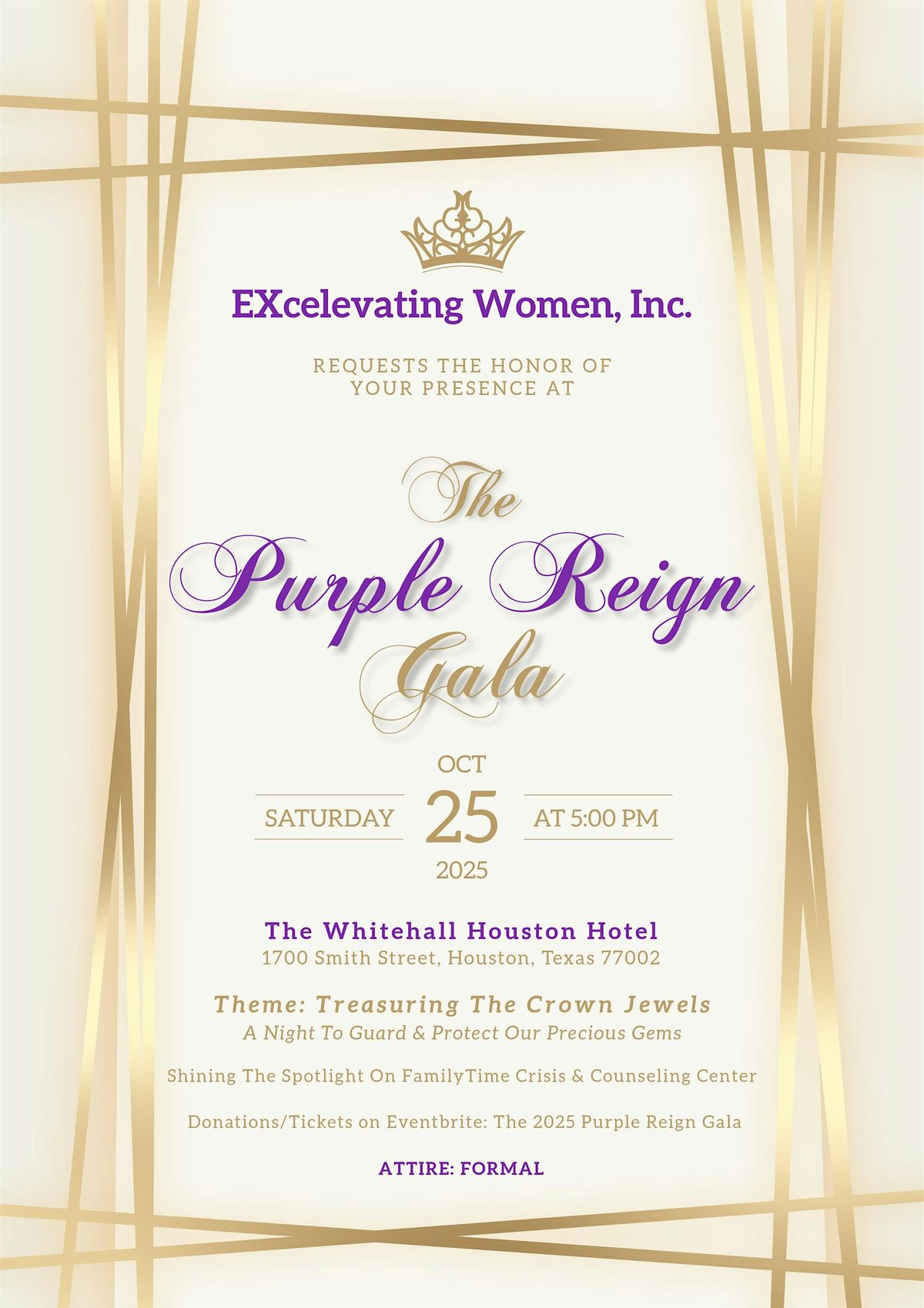 The  Purple Reign Gala Treasuring The Crown Jewels