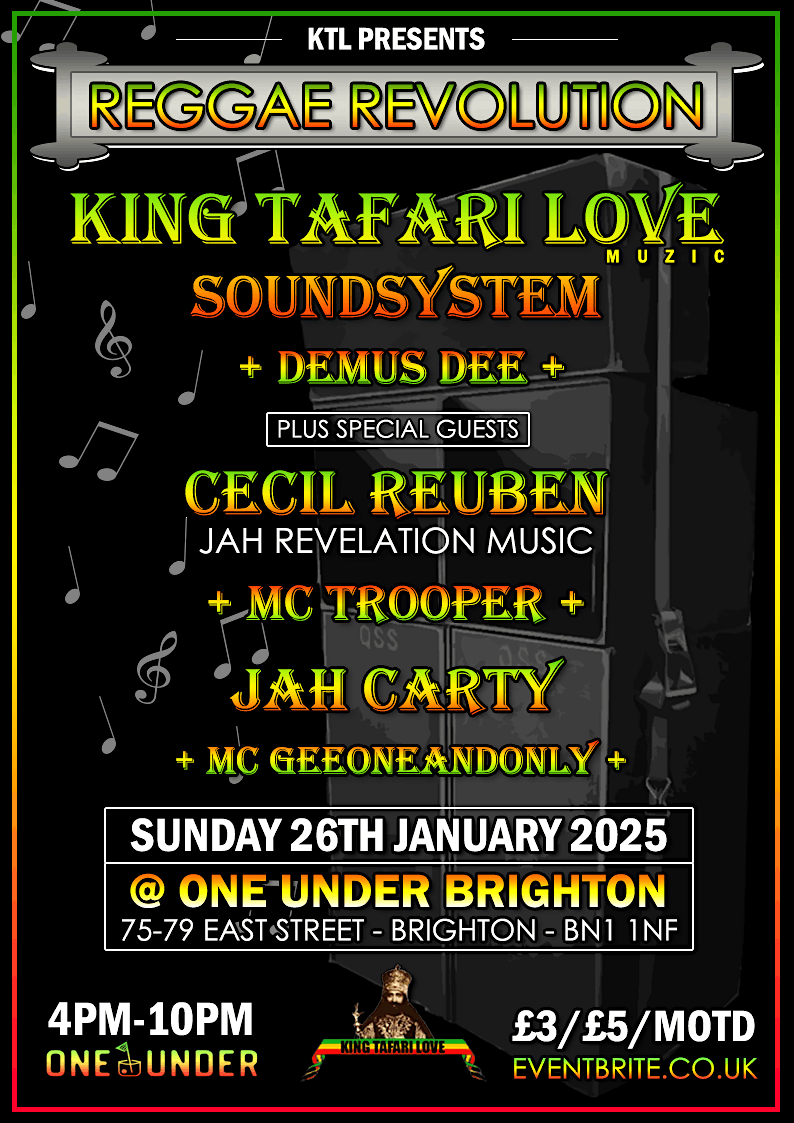 Reggae Revolution - King Tafari Love + Cecil Reuben + Jah Carty