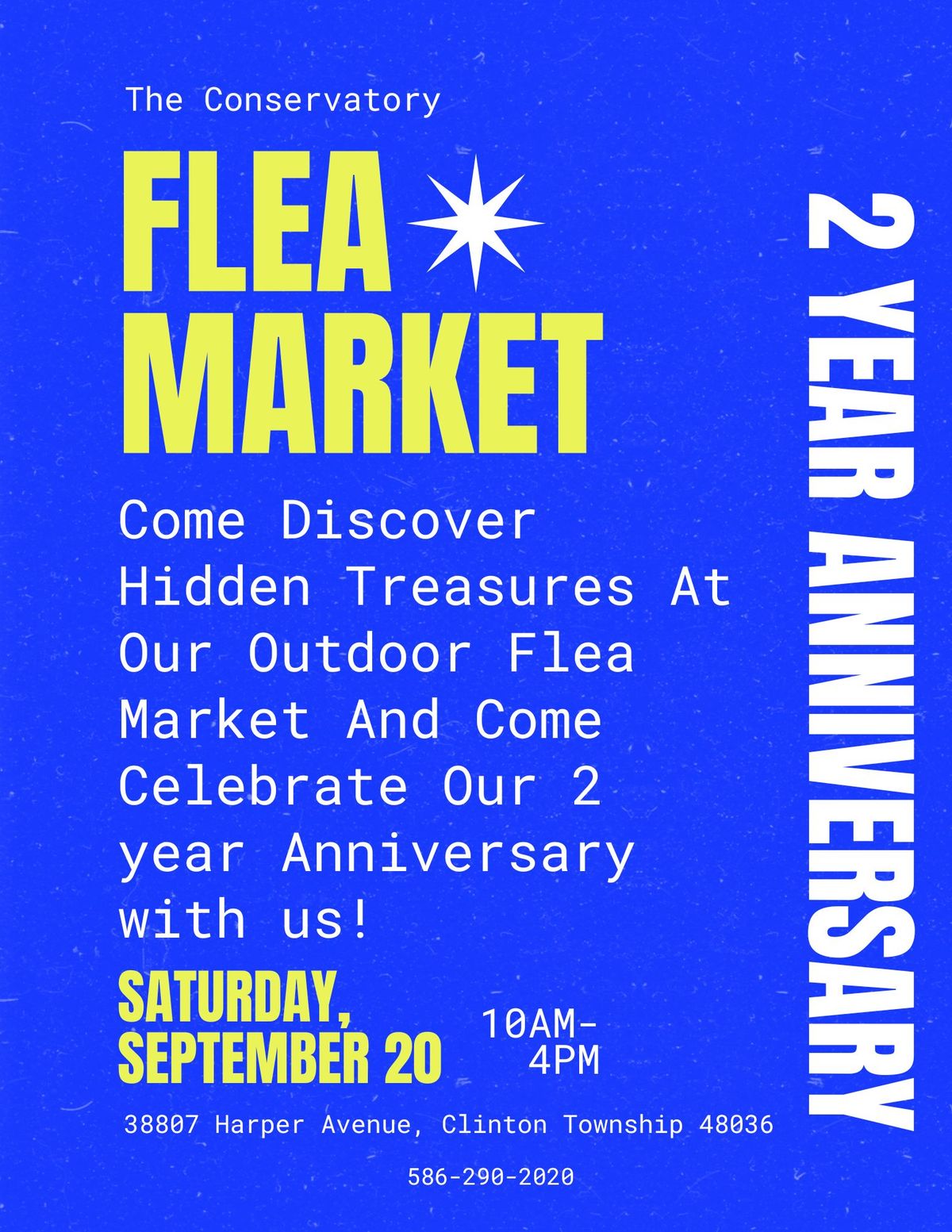 2 year Anniversary & Outdoor Flea Market