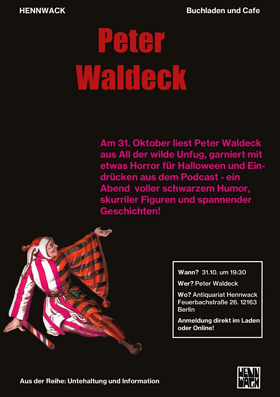 Lesung mit Peter Waldeck