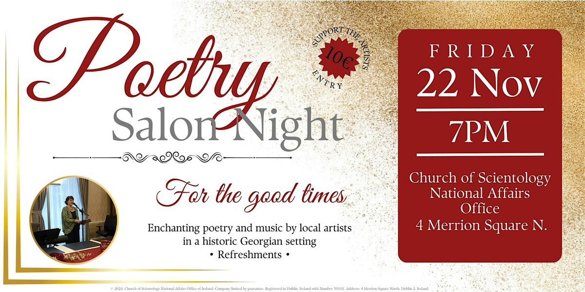 POETRY  SALON  NIGHT - For the Good Times