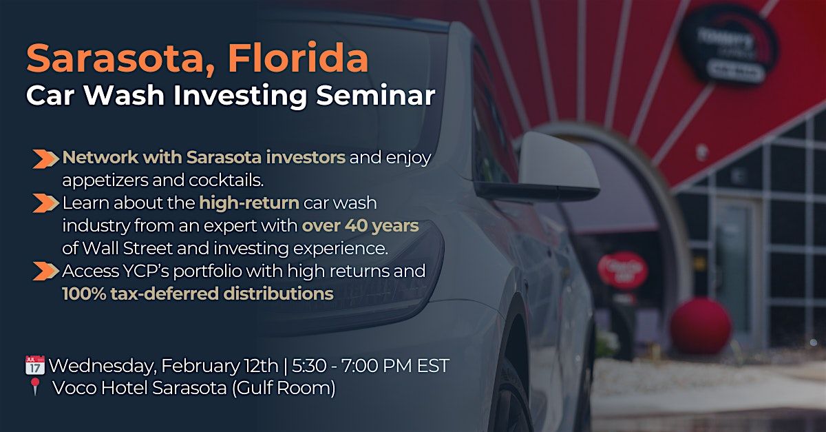 Sarasota Seminar: Passive Car Wash Investing