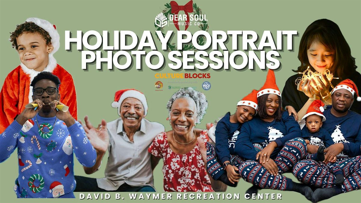 Holiday Portrait Photo Sessions at Waymer Recreation