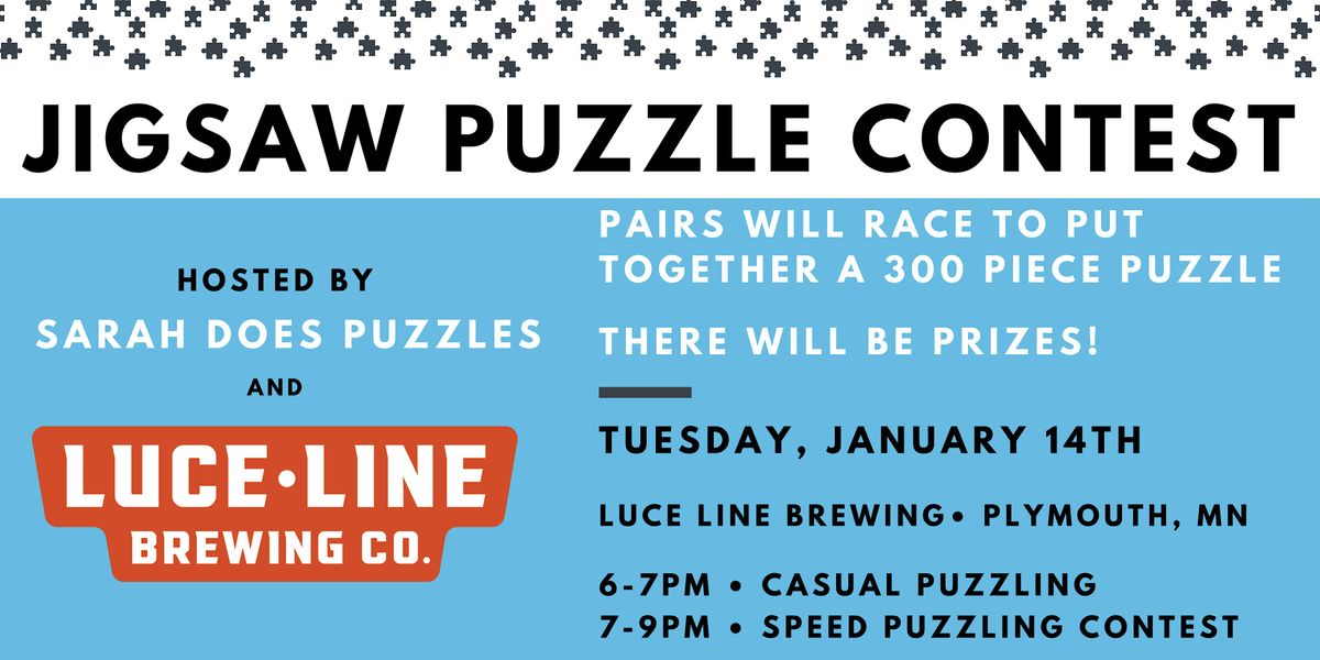 Pairs Jigsaw Puzzle Contest at Luce Line Brewing Co. - January 2025