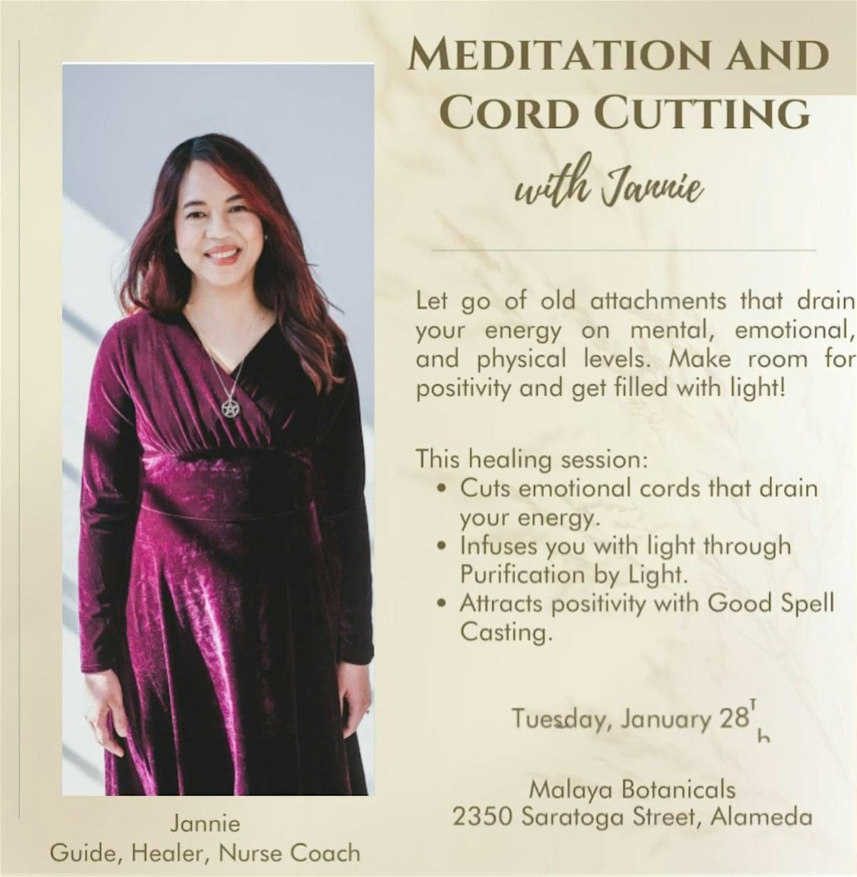 Meditation & Cord Cutting with Jannie