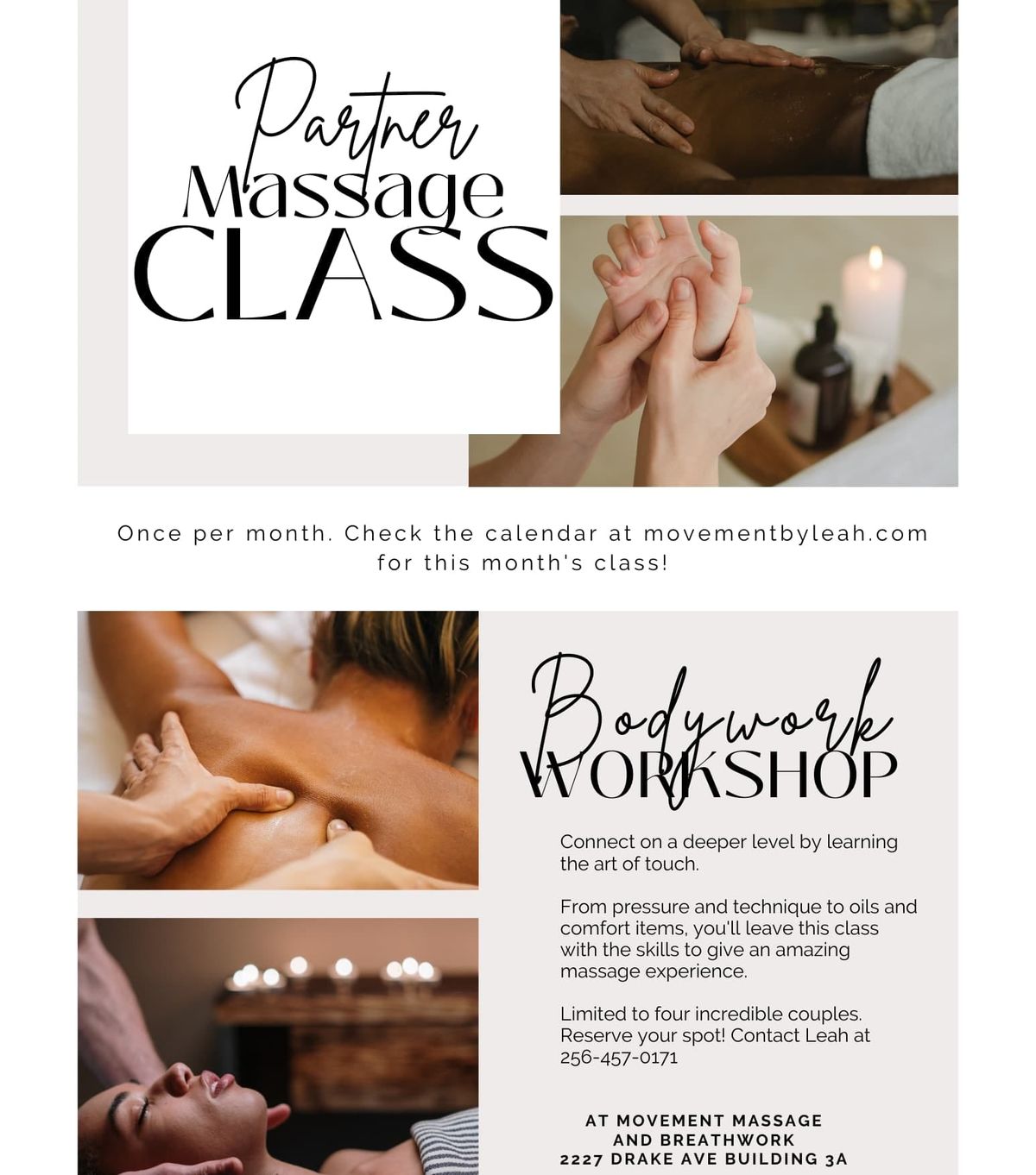 Couple's Massage Class!