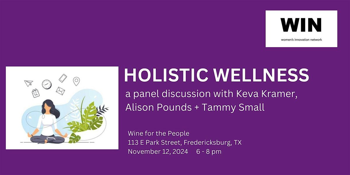 Holistic Wellness: a panel discussion with Keva Kramer, Alison Pounds + Tammy Small