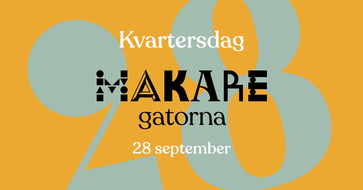 Makaregatorna bjuder p\u00e5 Kvartersdag!