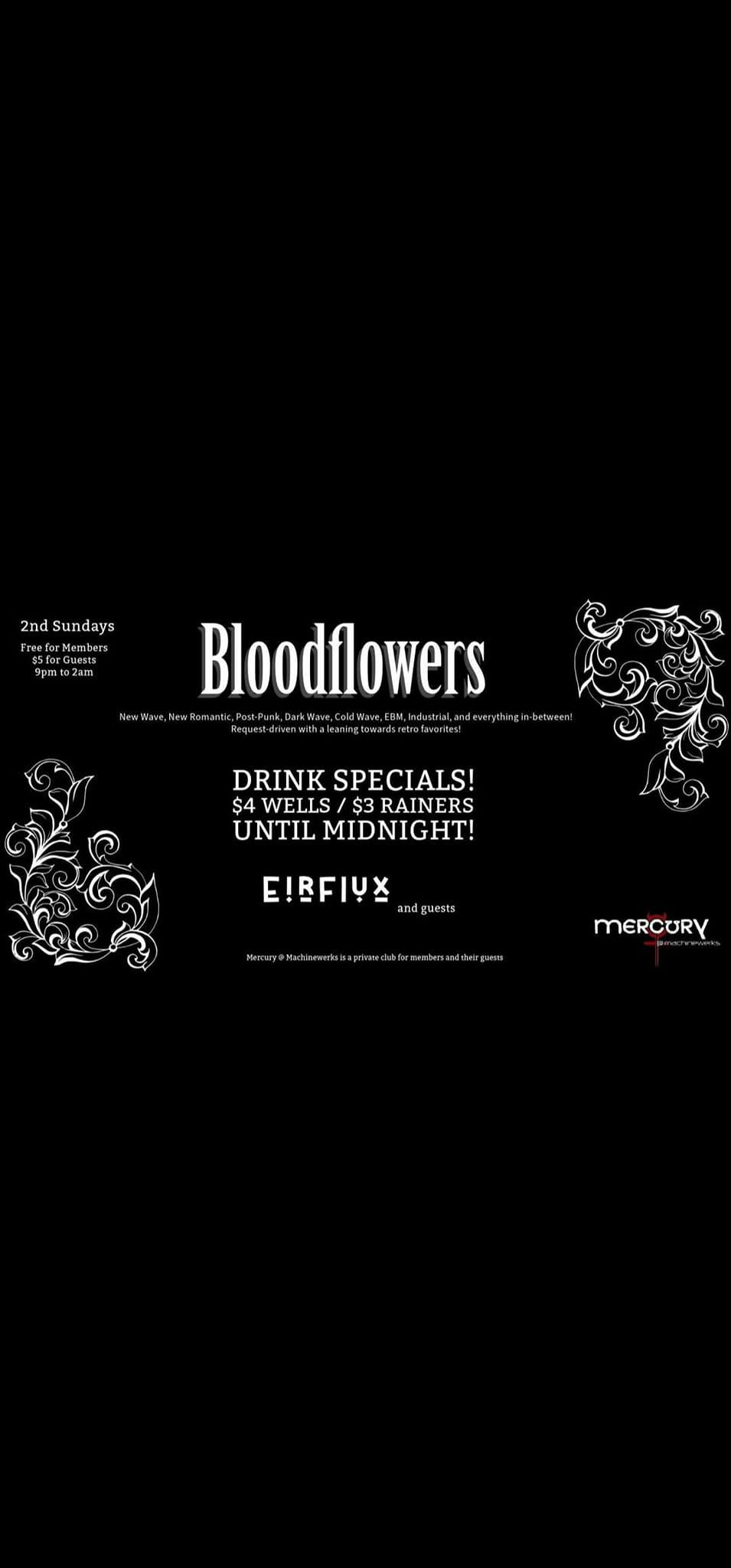 Bloodflowers - Retro Gothic Dance - With guest DJ NAME