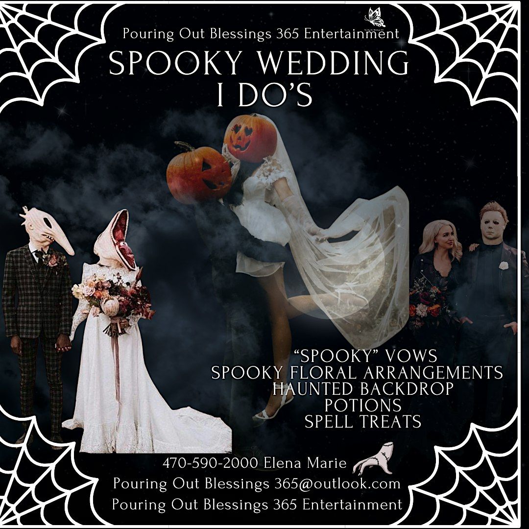 Group Halloween Wedding Ceremony