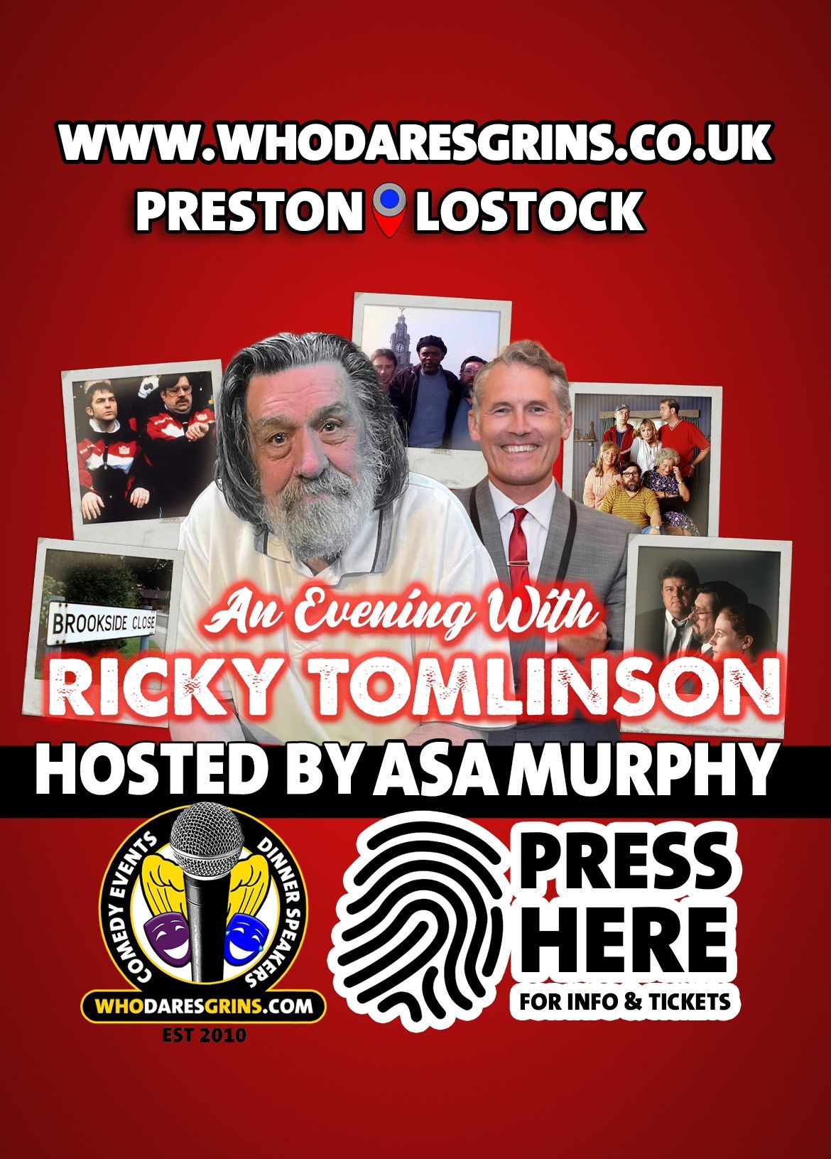 An Evening With Ricky Tomlinson hosted by Asa Murphy 