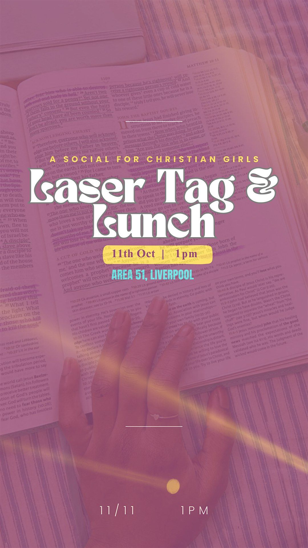 Laser Tag & Lunch for Christian Girls