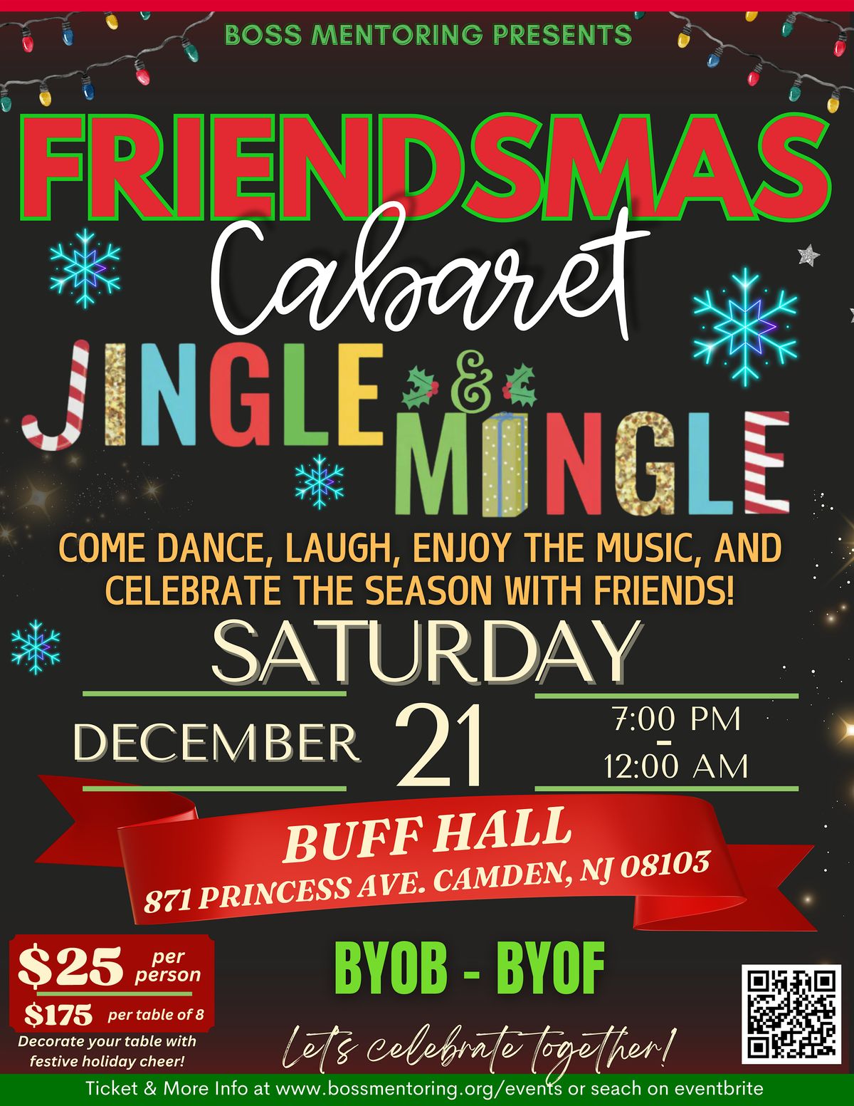 Friendsmas Cabaret : Jingle & Mingle