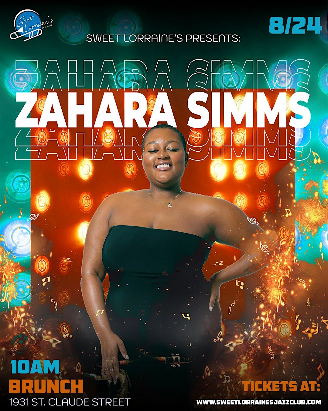 Zahara Simms Live! Sunday 8\/24\/25 10am