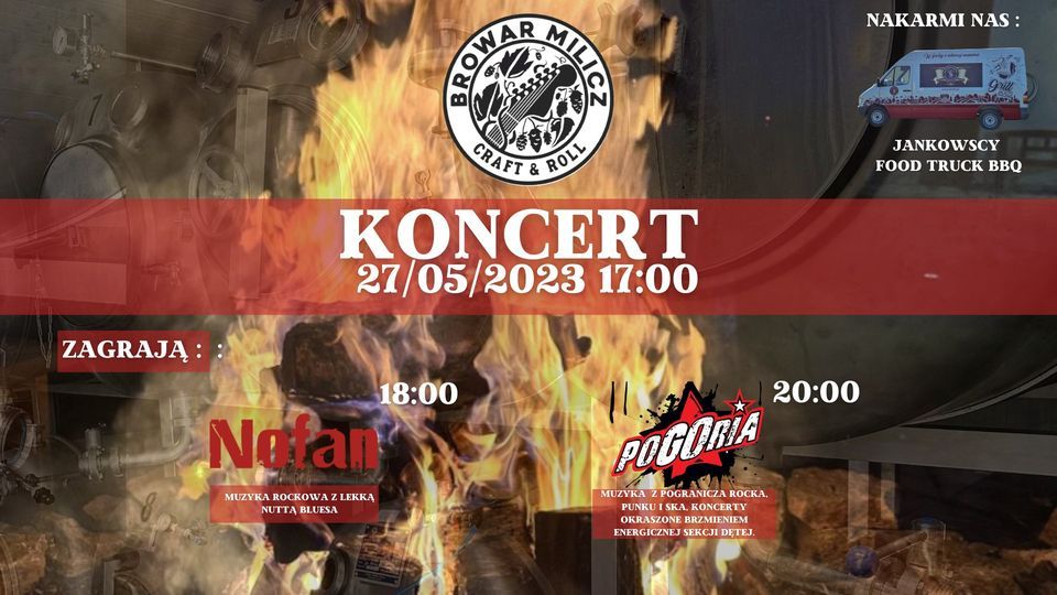 KONCERT - NOFAN, POGORIA w Browar Milicz 