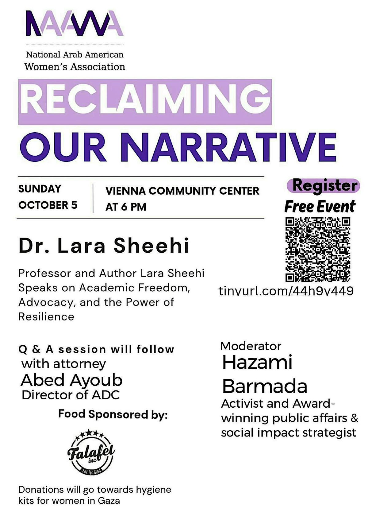 Reclaiming Our Narrative - A talk by Dr. Lara Sheehi