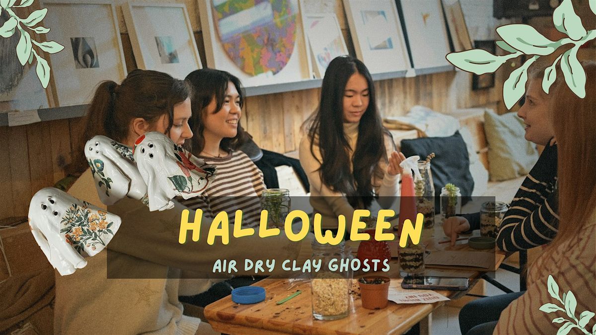 EDINBURGH Halloween Ghost Candle Holders: Sculpt + Paint