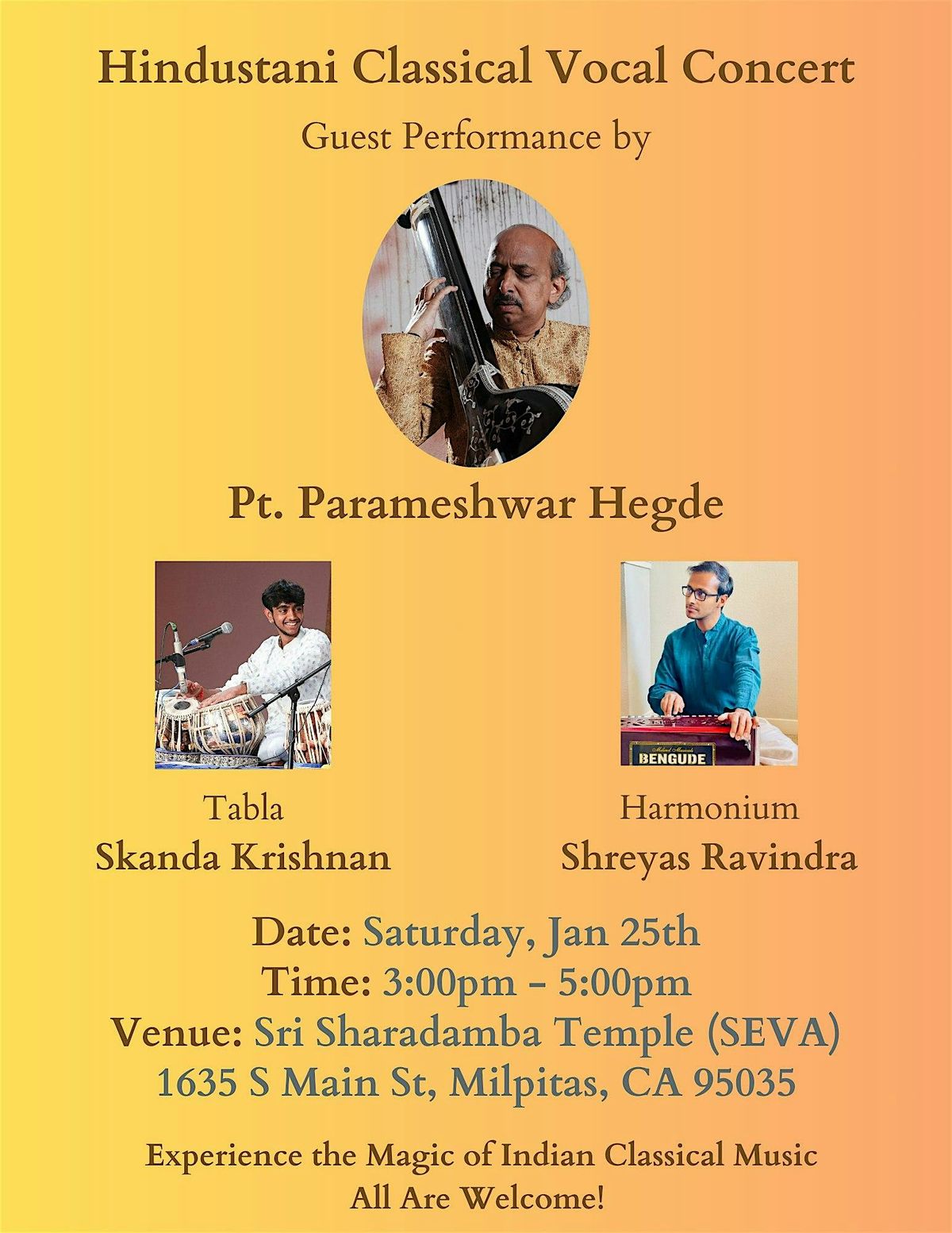 Hindustani Classical Vocal Concert with Pt. Parameshwar Hegde